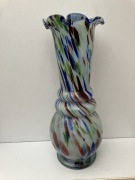 wazon ogromny 36cm prl jak  szklo murano i Bohemia