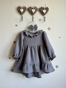 Sukienka z muślinu i kokardką 