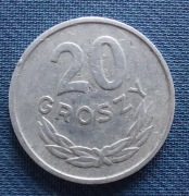 Moneta 20 groszy 1966 Al 