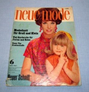 Neue Mode 6/1967 + wykroje Vintage Moda, Szycie, Krawiectwo
