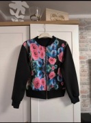 Bluza bomberka z kwiatowym motywem rozmiar S (36)