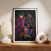 Travis Scott x FCB obraz, plakat A3, koszulka Fc Barcelona