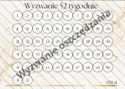 Wyzwanie 52 Tygodnie – Plan Oszczędzania 1378 zł (Wersja Cyfrowa PDF)