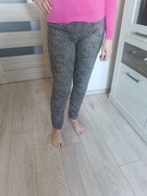 Długie spodnie w panterkę 