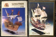 Modele kartonowe żaglowców -Szkutnik x2