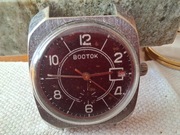 Zegarek Vostok Kwadratowy Stal  ZSRR PRL idzie.   