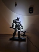 Lampka Kratos God of War | Metalowa | USB z regulacją jasności | Rękodzieło