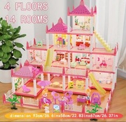 Nowa Giga Villa dla lalek plus 4 lalki 