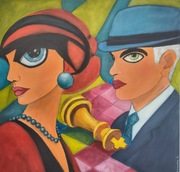 Szach mat   obraz akrylowy 80x80 