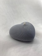 Naturalna Dekoracyjna Szara Świeczka Sojowa Serce