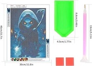 Zestaw haft malowanie diamentowe 5D Ponury żniwiarz 30x40 cm 