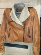 Bershka Ramoneska skóra naturalna mięciutka kurtka damska M