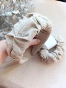 Zestaw opaska i gumka marszczona LumpPani len