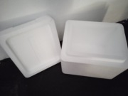 Solidny termobox lodówka pojemnik transportowy 38x33x30+3kg wkłady mrożące