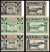 Sobótka - Zobten a. Berge, Stadt, 25.10.1919, 10, 25, 50 pf