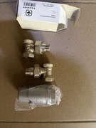 Terma zestaw zaworów z głowicą silver do grzejnika dexter pro 