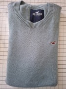 HOLLISTER by Abercrombie lekki męski sweterek bawełna L cool blue 