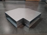 Kolano 90° prostokątne do kanału 150x50