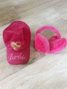 Barbie  czapka  ocieplana z daszkiem +nauszniki 