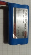 Li-ION 2x 18650 1300mAh 7.4V RC