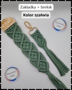 Zestaw na Dzień Nauczyciela, dla przyjaciółki, dla Mamy - zakładka i brelok