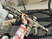 Custom Cyma Platinum 097B + kolimator + surefire latarka karabinek ASG