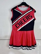 Strój Cheerleaderki - NOWY z Pompami i Opaską