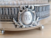 CUKIERNICA MONOGRAM SREBRO PRÓBA 875 CARSKA ROSJA MOSKWA 1917r