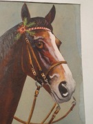 Pękna akwarela konia z1941-4 r.  w ramce.