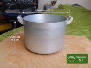 Garnek aluminiowy 5L