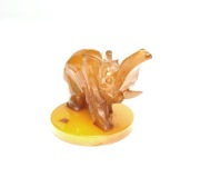 Figurka PRL SŁOŃ - ebonit Wyrób art. KRAKÓW DESIGN