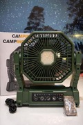 Wentylator kempingowy z LED + pilot, USB, przenośny