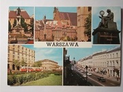 WARSZAWA widoki autobus Kopernik auta KAW 1975