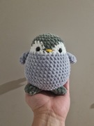 Pingwinek na szydełku,przytulanka,handmade 