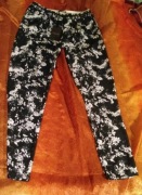 School Rag 34 zwiewne letnie eleganckie spodnie w kwiaty vintage hippie