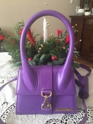 Jacqemus Le Chiquito oryginalna torebka w eleganckim fioletowym kolorze