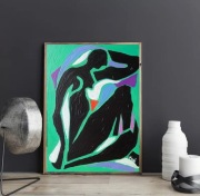 Obraz ręcznie malowany olejny fowizm Henri Matisse style taniec  