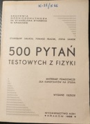 500 pytań testowych z fizyki AGH