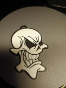 Brelok czaszka straszna 2d