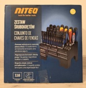 NITEO Zestaw śrubokretów na stojaku 116 elementów - NOWY! PROMOCJA!