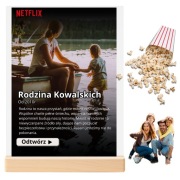 RAMKA SZKŁO PLEKSI WASZE ZDJĘCIE NETFLIX PREZENT NA WALENTYNKI URODZINY