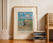 Plakat Claude Monet ,,Cliff Wall of the Troutville", bez ramki, 40x50