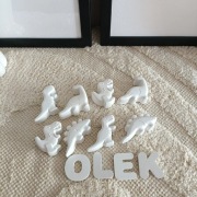 Dzień dziecka Dino dinozaury dinozaur samolot rybka figurki imię dziecka