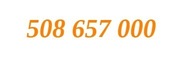 508 657 000 ZŁOTY, PROSTY, ŁATWY NUMER  Orange 