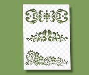 Szablon , malarski, DIY, crapbookingu, tynk ozdobny - Nr C7