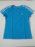 Adidas niebieski T-shirt koszulka sportowa r S| M