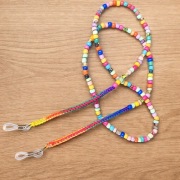 Łańcuszek do okularów z koralikami i makrama