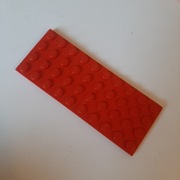 Lego 3030 Plate Płytka 4 x 10 czerwona