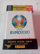 Panini UEFA Euro 2020 kick off 2021 duża puszka 12 saszetek 96 kart 
