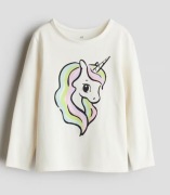 Dżersejowy top z nadrukiem r 122/128